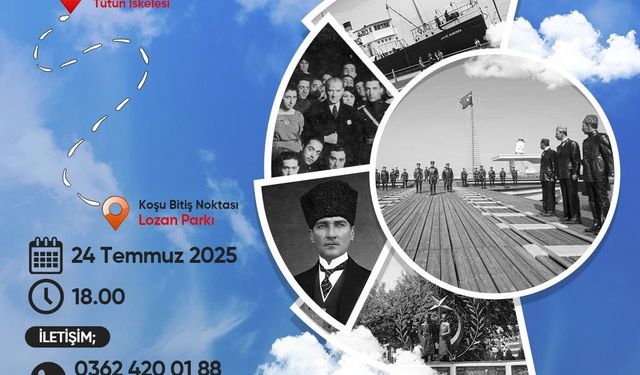İlkadım’dan Lozan’a Ata’ya saygı koşusu