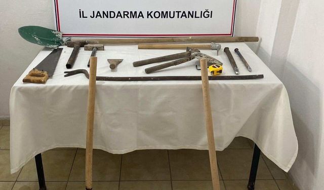 Kastamonu’da define avcılarına suç üstü baskın