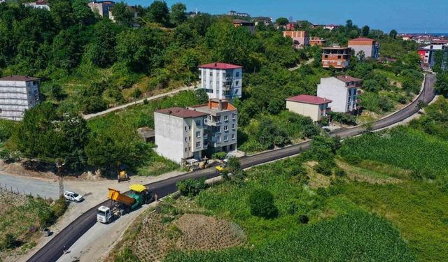 Ordu’da sıcak asfalt çalışmaları sürüyor
