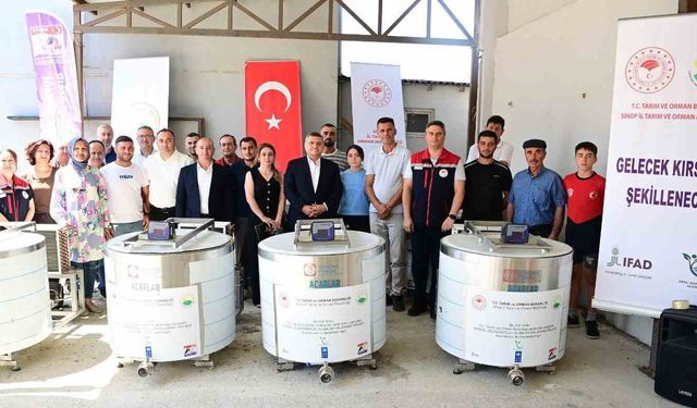Sinop’ta süt üreticilerine destek