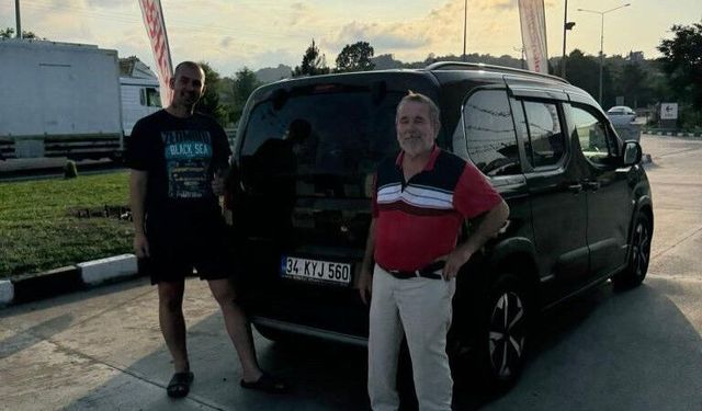 Yolda kalan Zlombol üyesinin imdadına Giresunlu koştu
