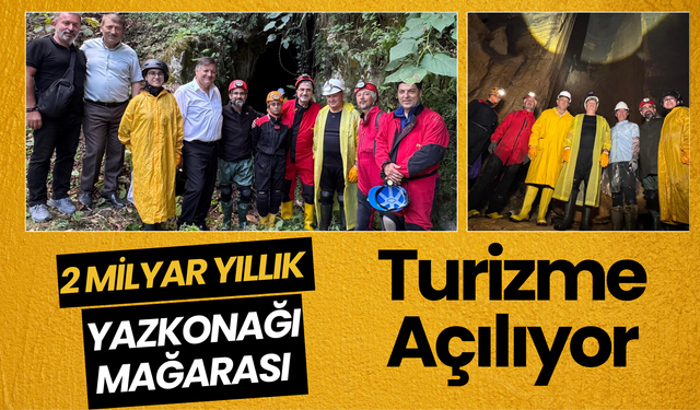 2 Milyar Yıllık Yazkonağı Mağarası Turizme Açılıyor