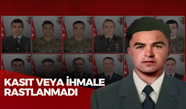 KASIT VEYA İHMALE RASTLANMADI