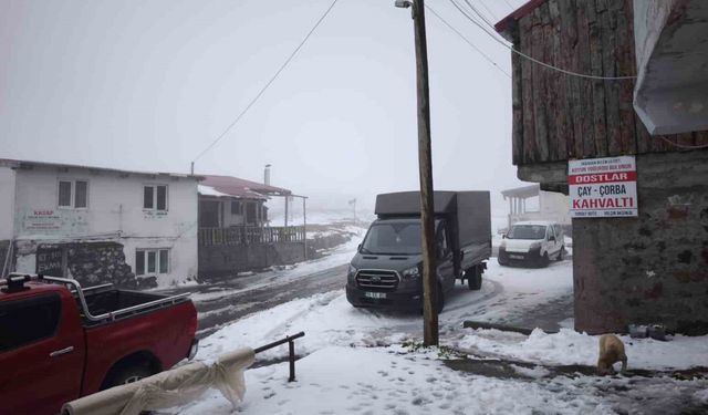 Artvin’in vadilerini sel, yaylalarını kar vurdu