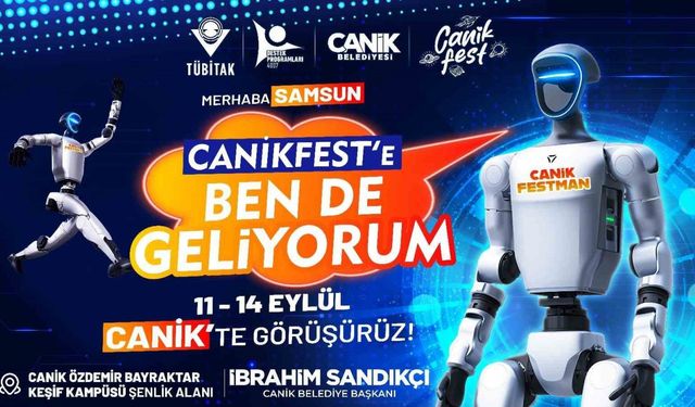 CANİKFEST Yapay Zeka Yolculuğu’nda insansı robot "CANİKFESTMEN" görücüye çıkacak