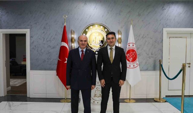 Başkan Özlü, Başsavcı Emre ile bir araya geldi