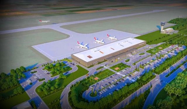 Bayburt-Gümüşhane Havalimanı’nda üstyapı çalışmaları sürüyor