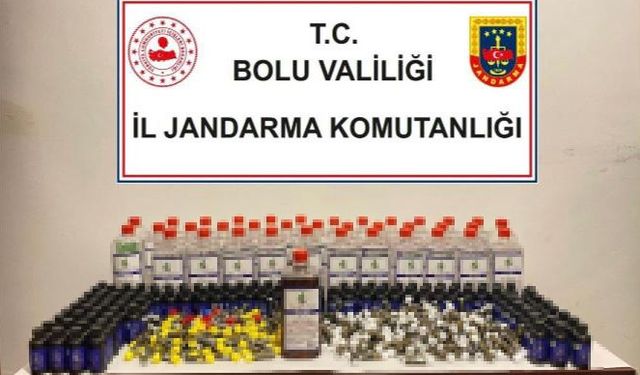 Bolu’da kaçak içki operasyonu: Piyasa değeri 42 bin lira