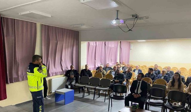 Bolu’da kış önlemleri için güvenli sürüş bilgilendirmesi yapıldı