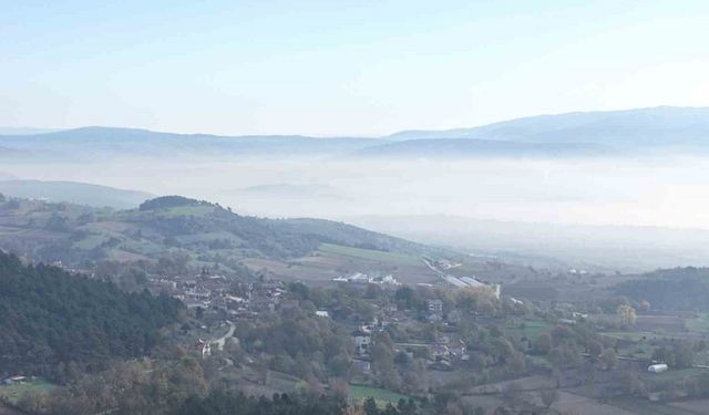 Bolu’da "sis denizi" manzarası mest etti