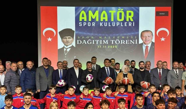 Düzceli amatör sporculara 1 milyon liralık malzeme hibesi