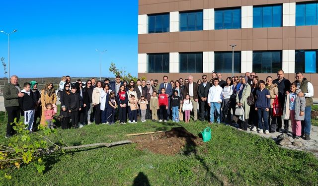 OMÜ’de Diyabet Günü etkinliğinde fidanlar toprakla buluştu