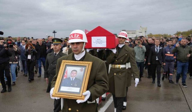 Şehit Altıok’un cenazesi Samsun’a getirildi