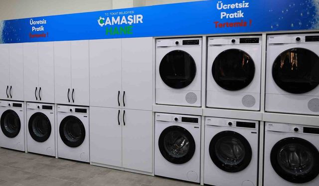 Tokat Belediyesi’nden yaşlılar, öğrenciler ve kimsesizler için ücretsiz çamaşır yıkama desteği