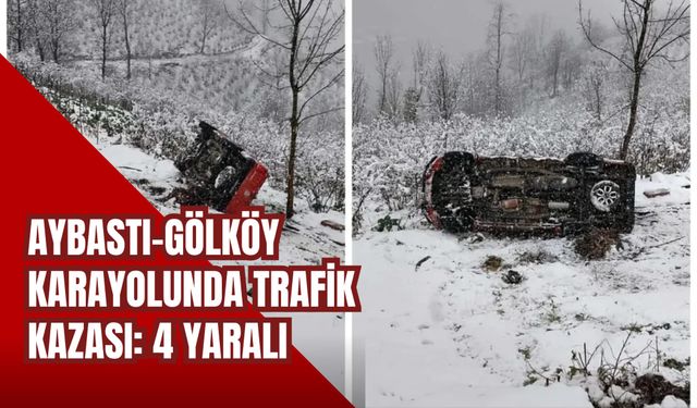 Aybastı-Gölköy Karayolunda Trafik Kazası: 4 Yaralı