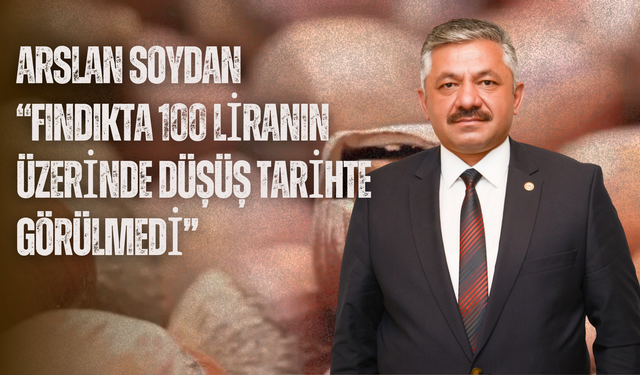 Arslan Soydan: “Fındıkta 100 Liranın Üzerinde Düşüş Tarihte Görülmedi”