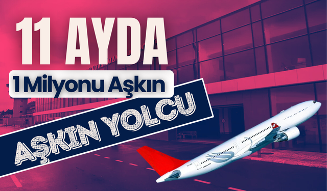 Ordu-Giresun Havalimanı’ndan Tarihi Rekor: 11 Ayda 1 Milyonu Aşkın Yolcu