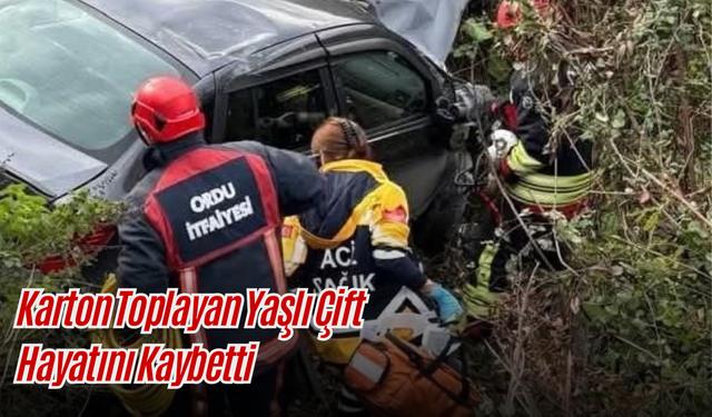 Fatsa OSB Yolunda Can Pazarı: Karton Toplayan Yaşlı Çift Hayatını Kaybetti