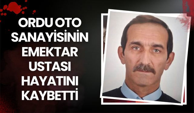 Ordu Oto Sanayisinin Emektar Ustası Hayatını Kaybetti