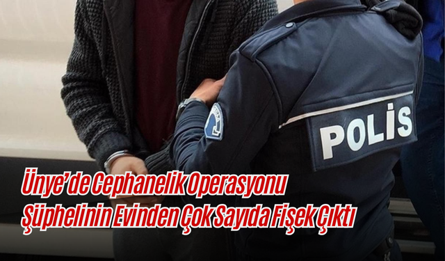 Ünye’de Cephanelik Operasyonu: Şüphelinin Evinden Çok Sayıda Fişek Çıktı