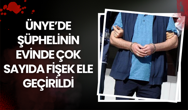 Ünye’de Şüphelinin Evinde Çok Sayıda Fişek Ele Geçirildi