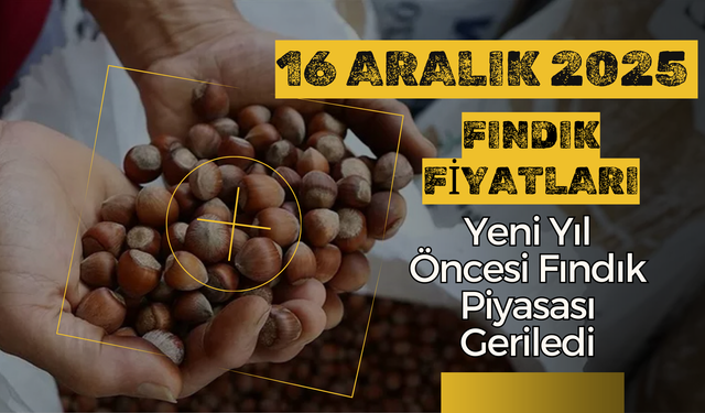 Yeni Yıl Öncesi Fındık Piyasası Geriledi