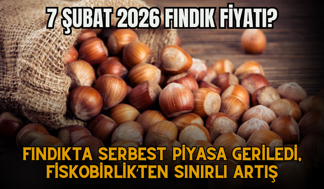 Fındıkta Serbest Piyasa Geriledi, Fiskobirlik’ten Sınırlı Artış