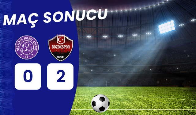Orduspor Evinde Yıkıldı: Bozokspor 2 Golle Kazandı