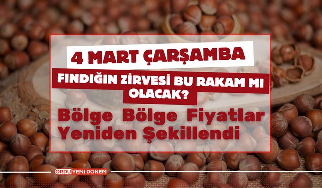 Fındık Piyasasında Mart Hareketliliği: Bölge Bölge Fiyatlar Yeniden Şekillendi