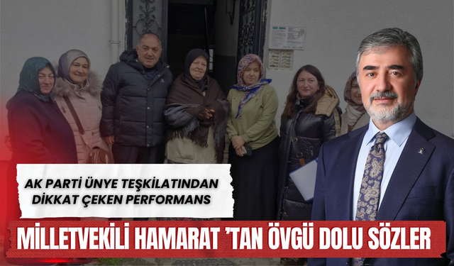 AK Parti Ünye Teşkilatından Dikkat Çeken Performans