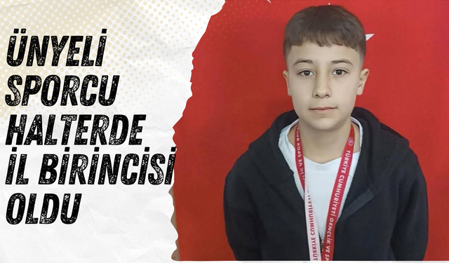 Ünyeli Sporcu Halterde İl Birincisi Oldu