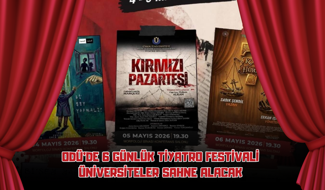 ODÜ’de 6 Günlük Tiyatro Festivali Başlıyor: Üniversiteler Sahne Alacak
