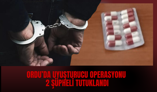 Ordu’da Uyuşturucu Operasyonu: 2 Şüpheli Tutuklandı