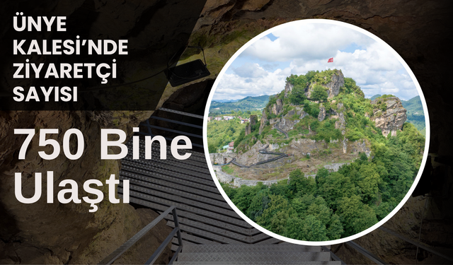 Ünye Kalesi’nde Ziyaretçi Sayısı 750 Bine Ulaştı