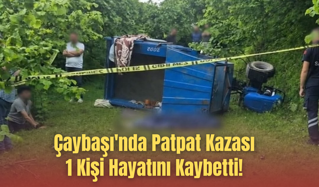 Çaybaşı'nda Patpat Kazası: 1 Kişi Hayatını Kaybetti