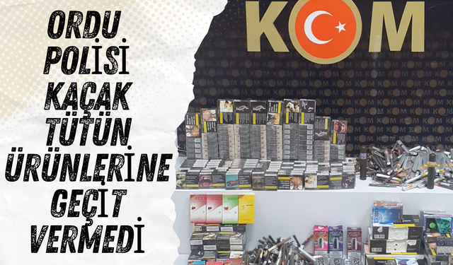 Ordu Polisi Kaçak Tütün Ürünlerine Geçit Vermedi