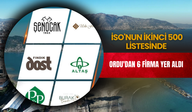Ordu'dan 6 Firma Yer Aldı