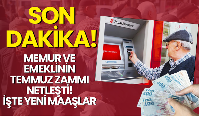 Memur ve Emeklinin Temmuz Zammı Netleşti: İşte Yeni Maaşlar