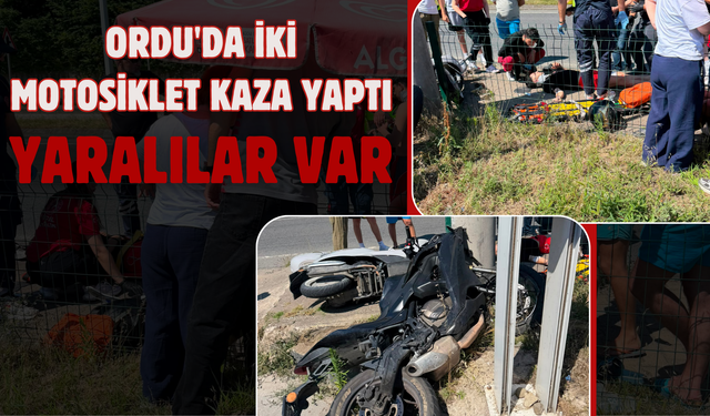 Ordu'da İki Motosiklet Kaza Yaptı: Yaralılar Var