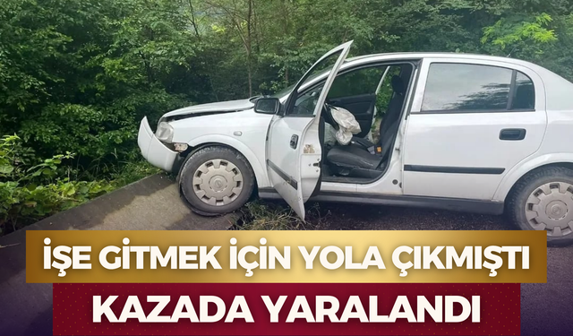 İşe Gitmek İçin Yola Çıkmıştı, Kazada Yaralandı