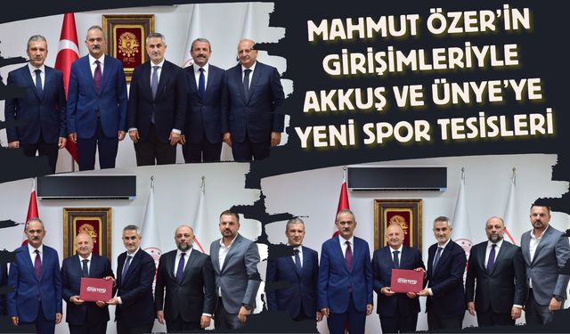 Mahmut Özer’in Girişimleriyle Akkuş ve Ünye’ye Yeni Spor Tesisleri