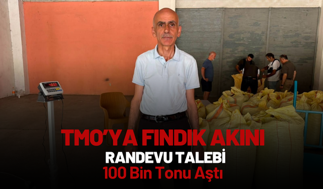 TMO’ya Fındık Akını: Randevu Talebi 100 Bin Tonu Aştı
