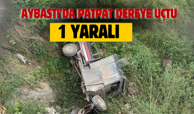 AYBASTI’DA PATPAT DEREYE UÇTU: 1 YARALI