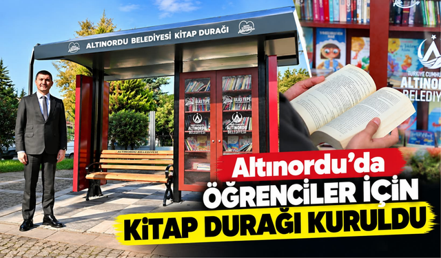 Altınordu’da Öğrenciler İçin Kitap Durağı Kuruldu