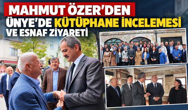 MAHMUT ÖZER, ÜNYE’DE KEFELİ HAN’DA İNCELEMELERDE BULUNDU