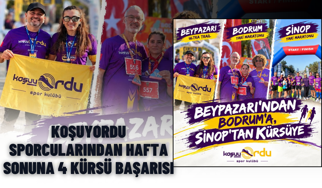 KoşuyOrdu Sporcularından Hafta Sonuna 4 Kürsü Başarısı