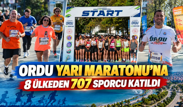 Ordu Yarı Maratonu’na 8 Ülkeden 707 Sporcu Katıldı