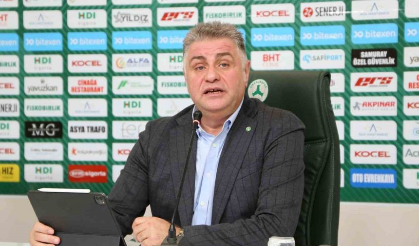 Giresunspor Başkanı Nahid Yamak: "Kulübümüz şuanda borç batağında"