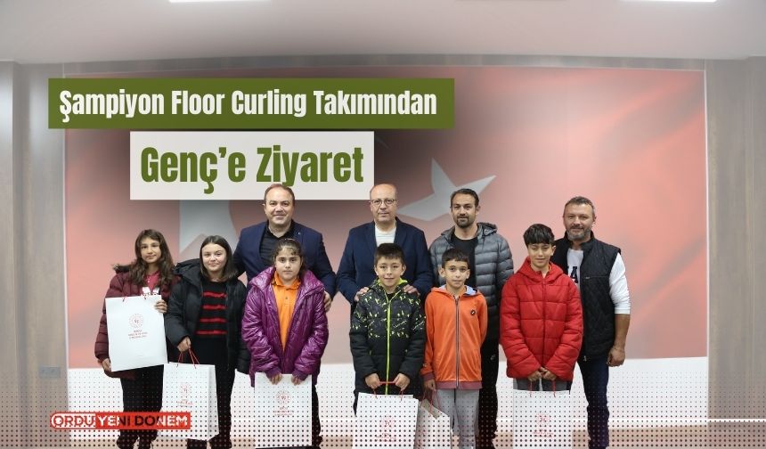 Şampiyon Floor Curling Takımından Genç’e Ziyaret