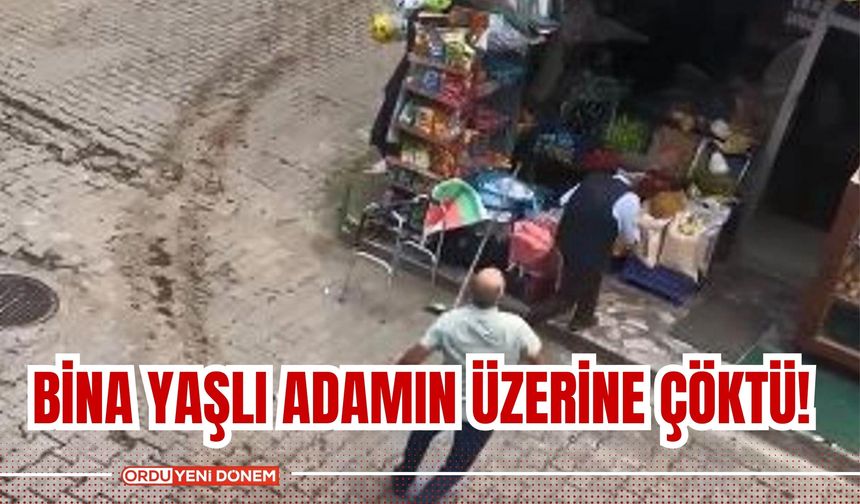 Bina Yaşlı Adamın Üzerine Çöktü!